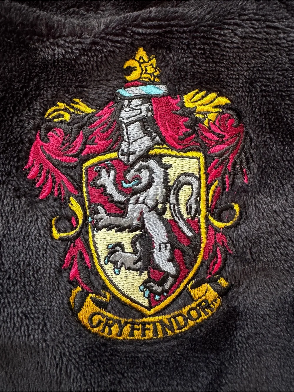 Harry Potter Kids' Hooded One-Piece Hogwarts Houses Pajama Onesie Gryffindor